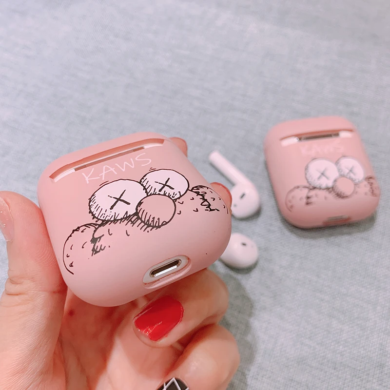 GOOYIYO-для Airpods 1 2 Чехол мультяшный наушник наушники зарядная коробка ТПУ мягкий