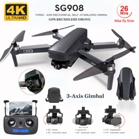 sg908 camera drone 4k profissional with 3 axis gimbal stabilizer brushless motor 5g wifi gps quadcopter rc dron quadrocopter