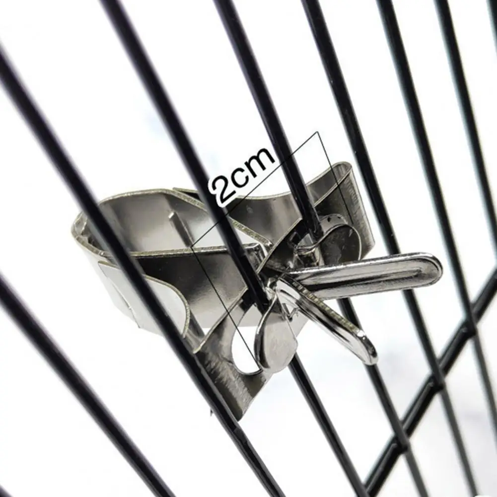 

Стабильный зажим для птичьей клетки, прочный нержавеющий полезный зажим из нержавеющей стали для птиц, фруктов, овощей