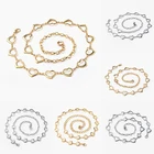 Женский ремень с длинной цепочкой, длинный пояс в стиле панк, с кисточками в форме сердца, цвет под золото и серебро, уличная одежда в стиле хип-хоп, пояс для брюк, 90 см