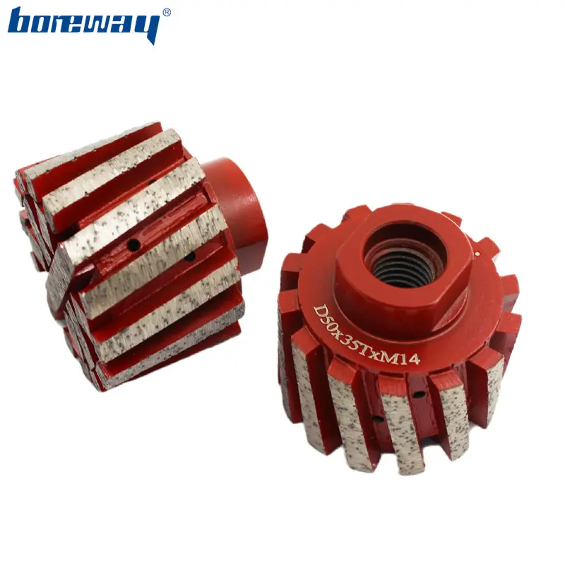 Boreway питания 2 дюймов D50 * 35T M14 сегментированные нулевой терпимости барабан с