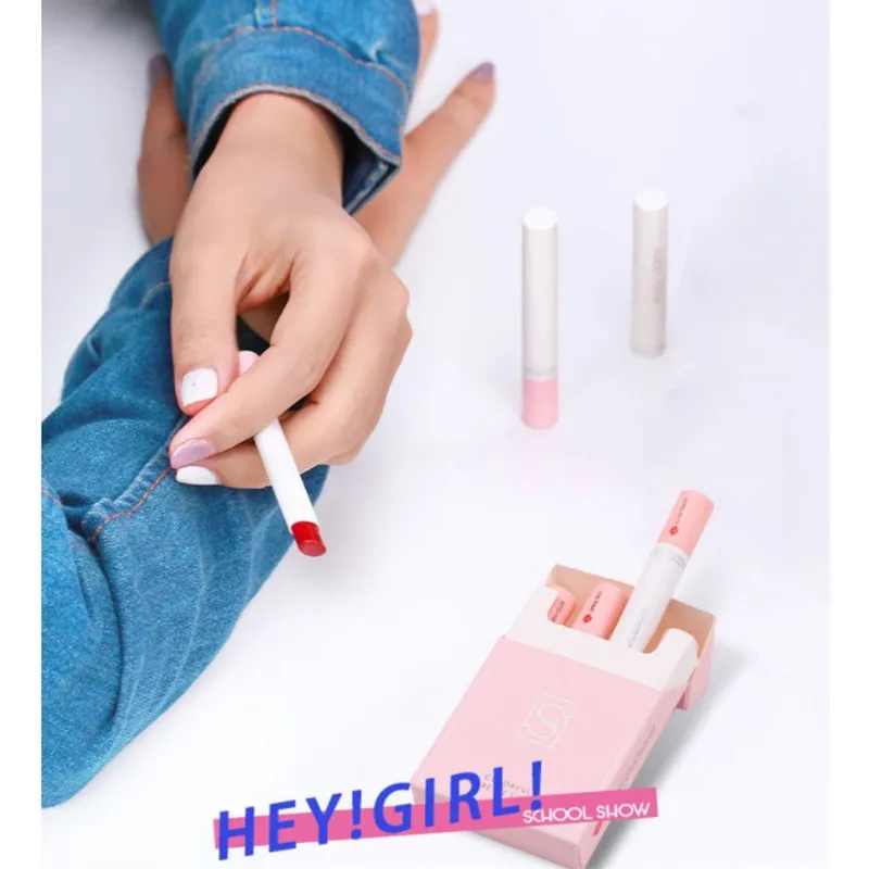 Набор губной помады 4 цвета бархатный матовый стойкий водонепроницаемый Бальзам