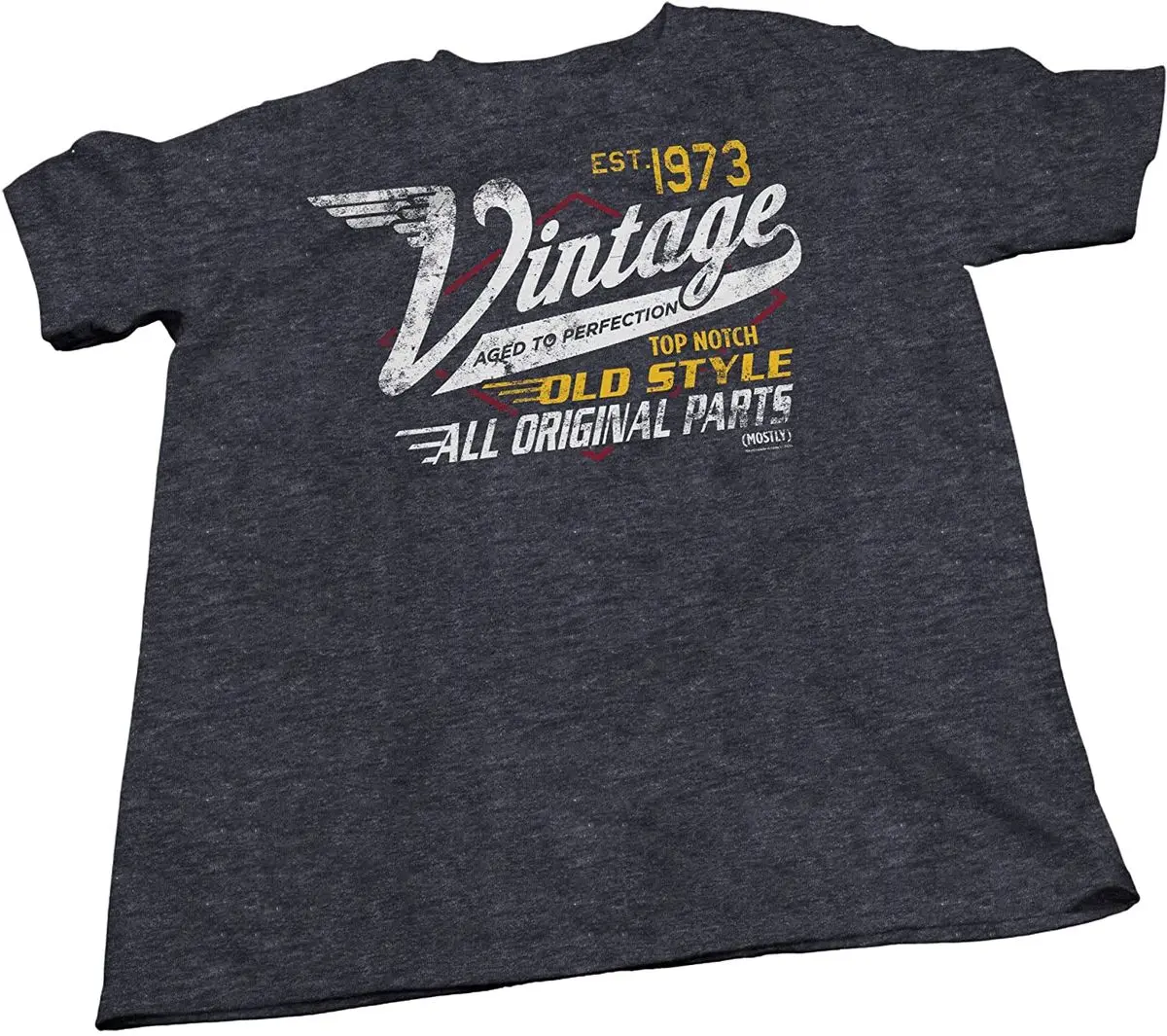 

Fashion Cool Men T shirt 48th Birthday Gift Shirt - Vintage 1973 Aged to Perfection - Vintage Racing Women Funny print tshirt