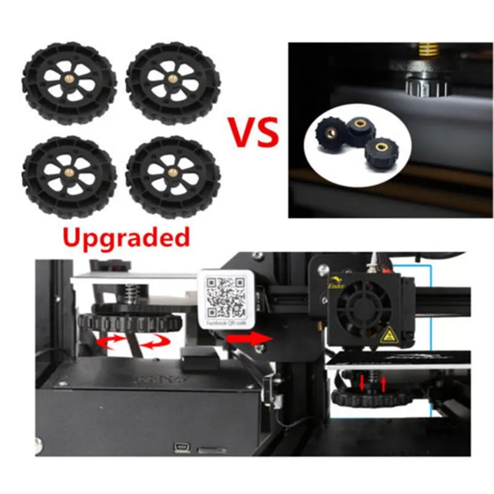 Creality 3D принтер Запасные части/4 шт модернизированная нивелирующая гайка + 4
