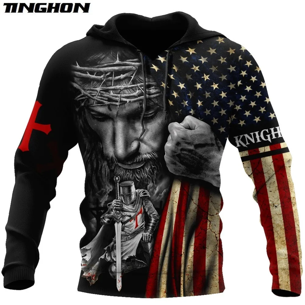 

Мужская повседневная толстовка с капюшоном, с 3D-принтом