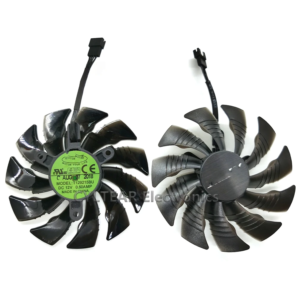 Вентилятор для видеокарты GIGAYTE AORUS GeForce GTX 1080 Ti 1080Ti RTX2060 Xtreme Edition 95 мм T129215BU 12 В 0 55 А