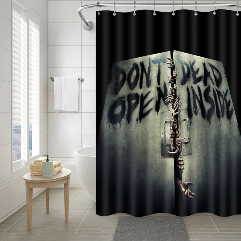 Halloween Polyester Shower Curtain Decoration Horror Bathroom Props Bloody Hands Pattern | Дом и сад