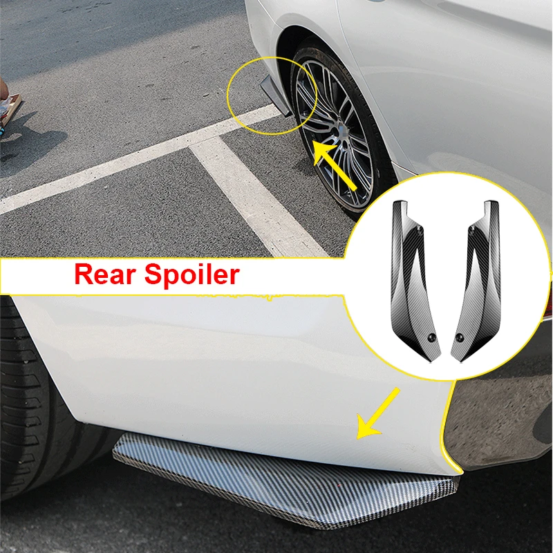 2 шт./компл. заднего бампера ABS покрытие для lcd дисплея Спойлеры утка AUDI A2 A4 8L 8P B5 B6 A6