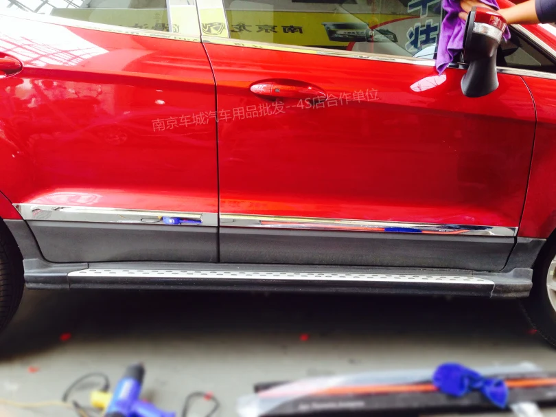 Для Ford EcoSport 2013 2014 2015 2016 ABS хромированный корпус боковой двери молдинг крышка
