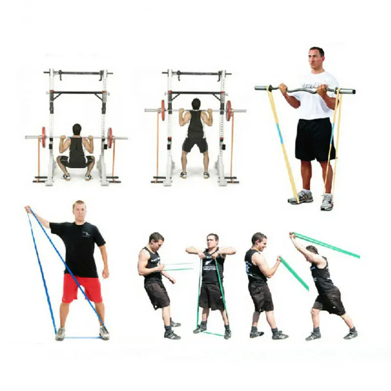 Heavy Duty Exercise Resistance Bands Fitness Pull Up Loop Set Yoga Tension Band Home Gym Strength Weight Training Power | Аксессуары для