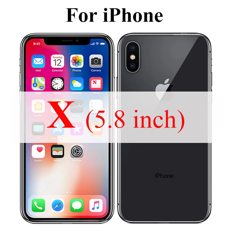 For iPhone X Бронированное стекло Защитная пленка для iPhone 6 S XS Max 7 8 Plus XR 6 S экранная защита 10xs 10 X R закаленное стекло защитный лист SX RX - Цвет: For iPhone X
