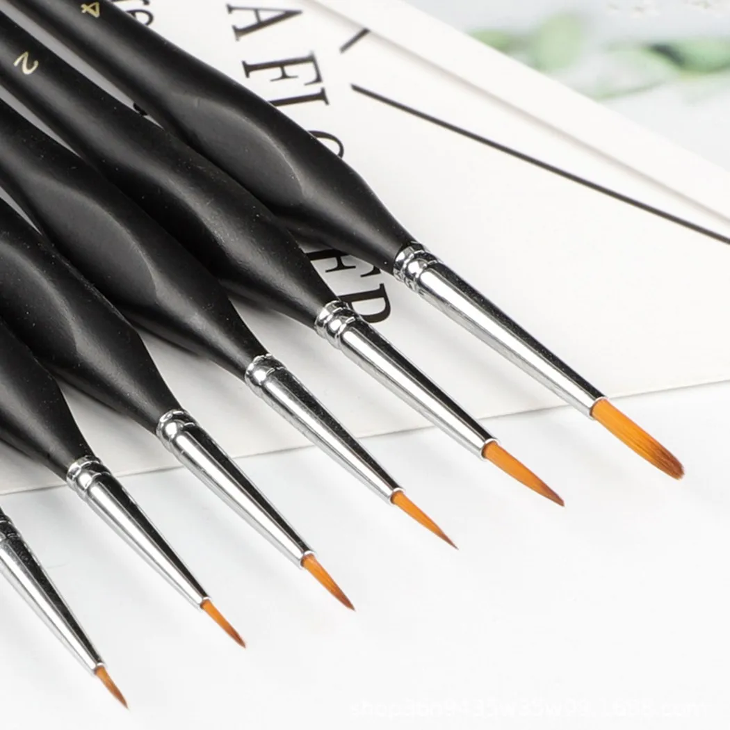 

Miniature Paint Brush Extra Fine Detail Paint Brushes Nylon Painting Hook Line Pen Set Hand Painted Art Supplies