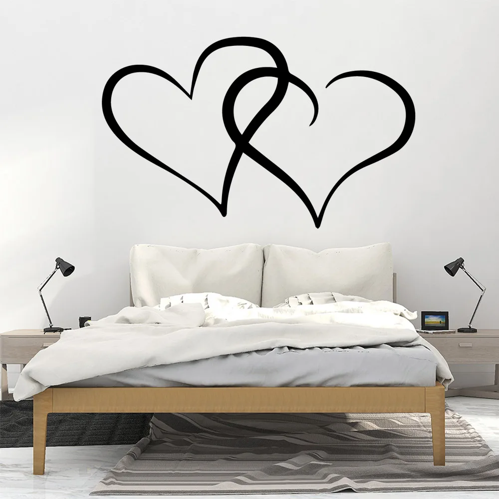 Модные наклейки в виде сердца водонепроницаемые виниловые обои домашний декор