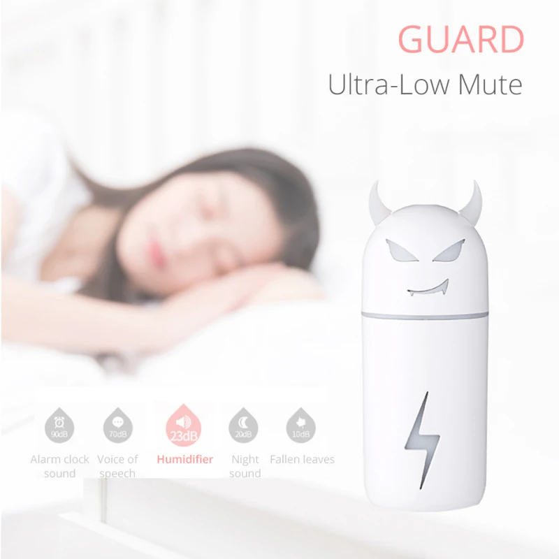 Ультразвуковой увлажнитель воздуха диффузор эфирного масла мини USB подключение