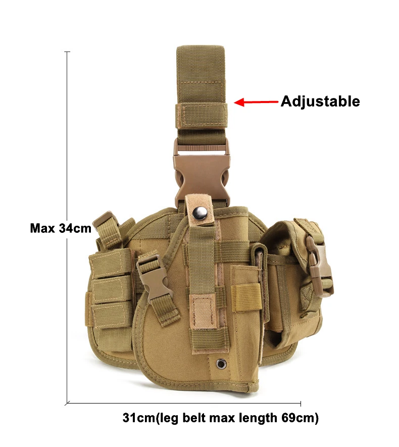 Тактическая кобура для ног Военная охоты быстрая стрельба регулируемые