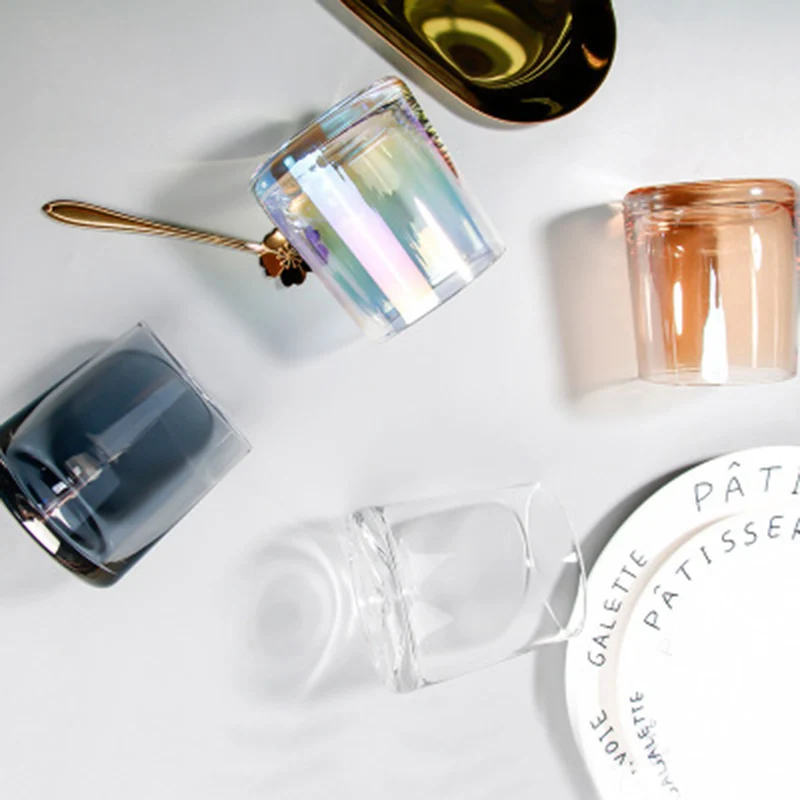 Комплект из 2 предметов 250 мл модные разноцветное дом утренняя стеклянные стаканы