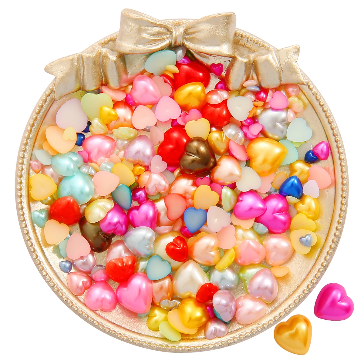 Бусины из АБС-пластика с плоской задней стороной 3-12 мм