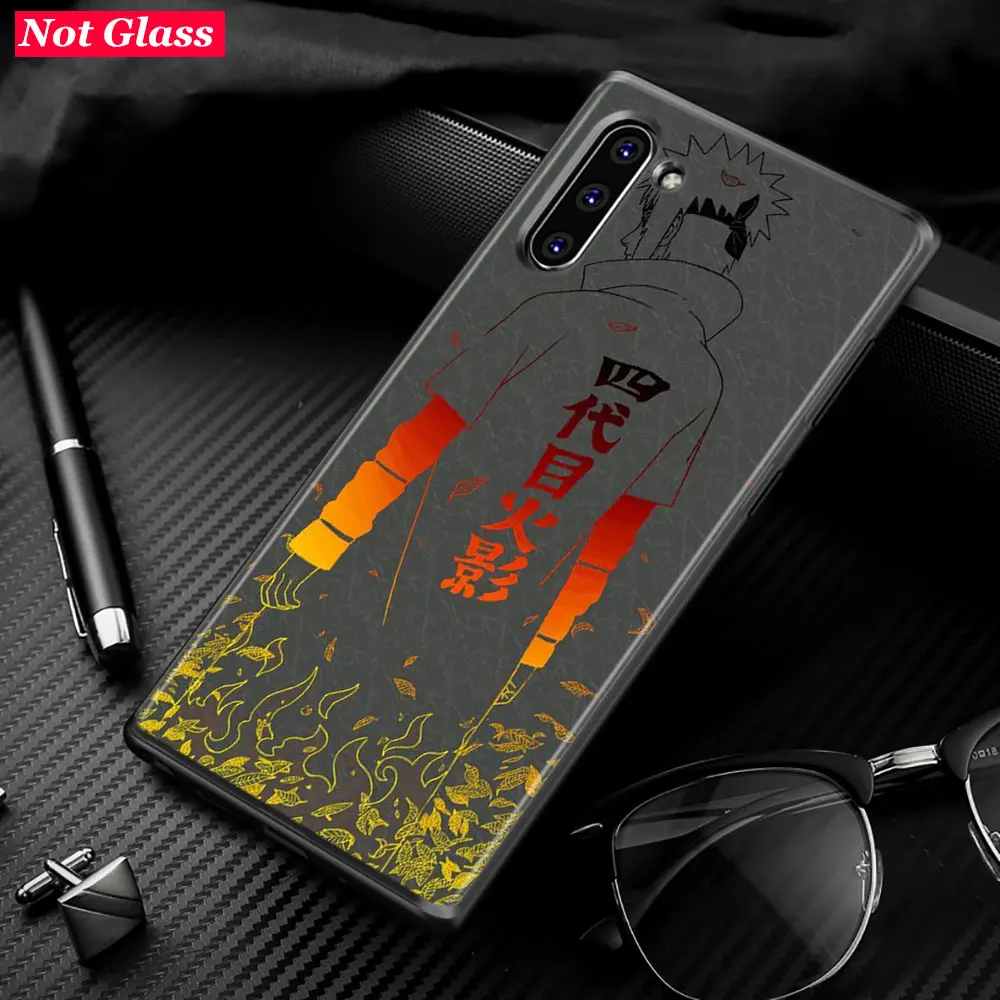 Черный силиконовый чехол аниме Наруто для samsung Galaxy Note 10Plus 10 Pro 9 8 S10 S9 S8 Plus S7 S6 Чехол Для Телефона