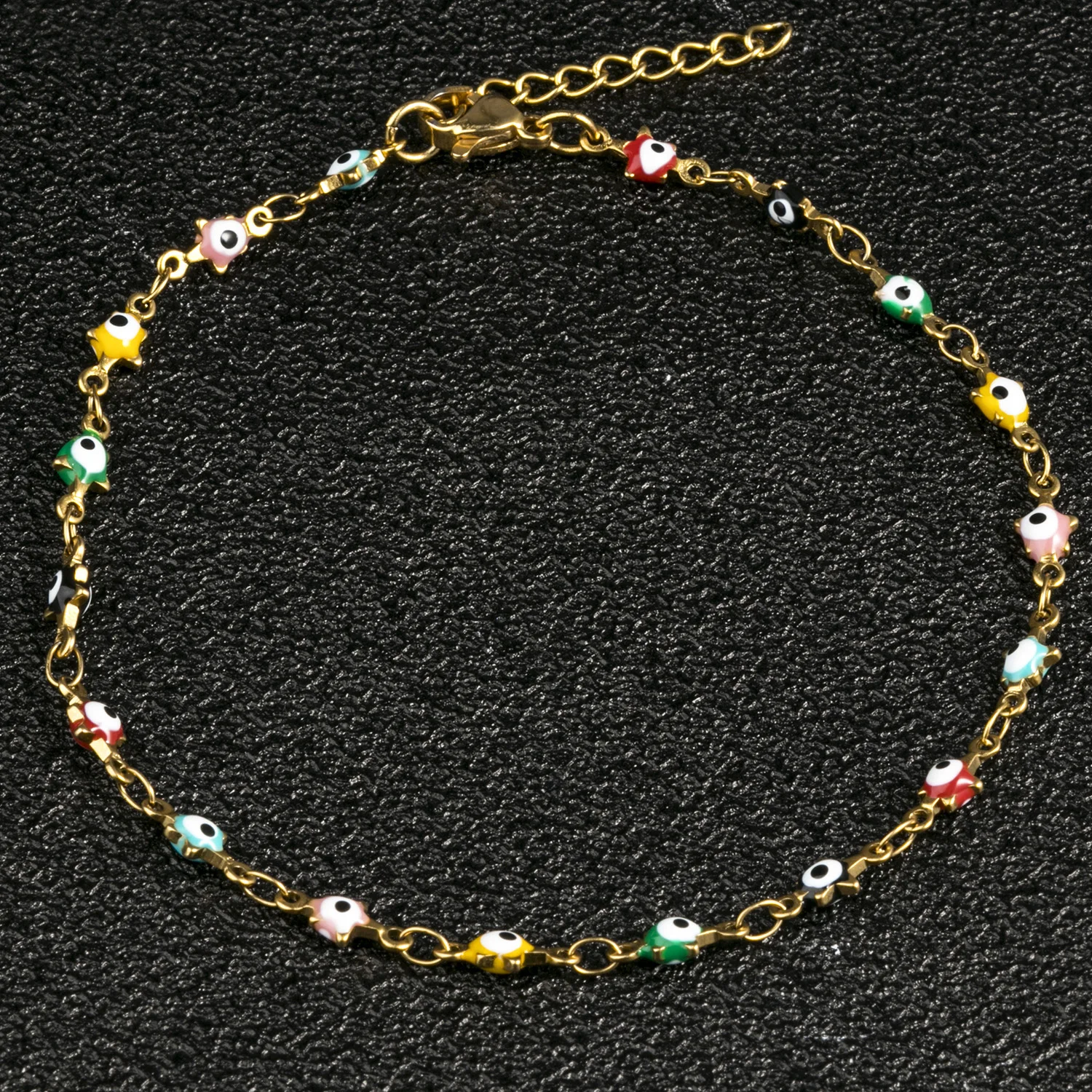 Новое поступление эмалированные женские браслеты на ногу из нержавеющей стали с