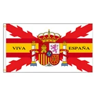 Флаг Испании 3 Х5 футов, крест бордового цвета, испанский армия Viva Espaa