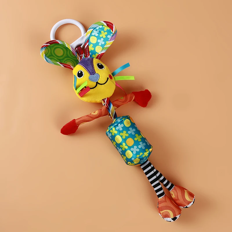 

Baby Rattles Stuffed Wind Chimes Plush Doll Toy Bed Hanging Squeaker Toys Bed Car Hanging Ring Bell Rattle Toy