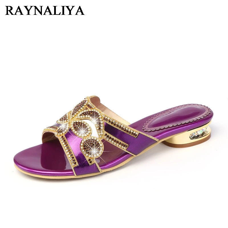 

Summer Shoes Crystal Slides Shoes Women Flip Flops Flat With Casual Shoes Transparent Diamond Rhinestone Slippers XMX-A0002