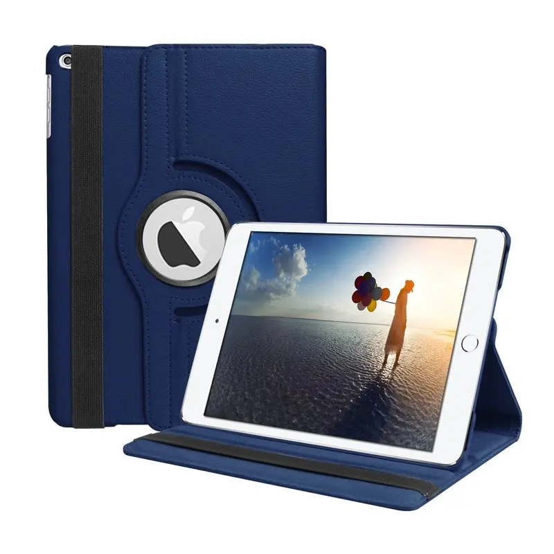 

360 Degree Rotating PU Leather Flip Cover Case For New iPad 9.7 2017 2018 5th 6th Stand Cases Smart Case A1822 A1823 A1893 A1954