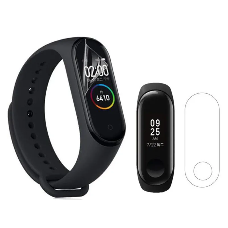 5pcs TPU Soft Protective Film Guard For Xiaomi Mi Band 3/4 Band4 Band3 Miband 4 Smart Wristband Full Screen Protector Cover - купить по