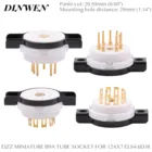 EIZZ высококачественные миниатюрные 9-контактные трубчатые керамические Цоколи для 12AX7 6922 EL84 ECC82 ECC81 12AT7 Hifi ламповый усилитель DIY Крепление Шасси