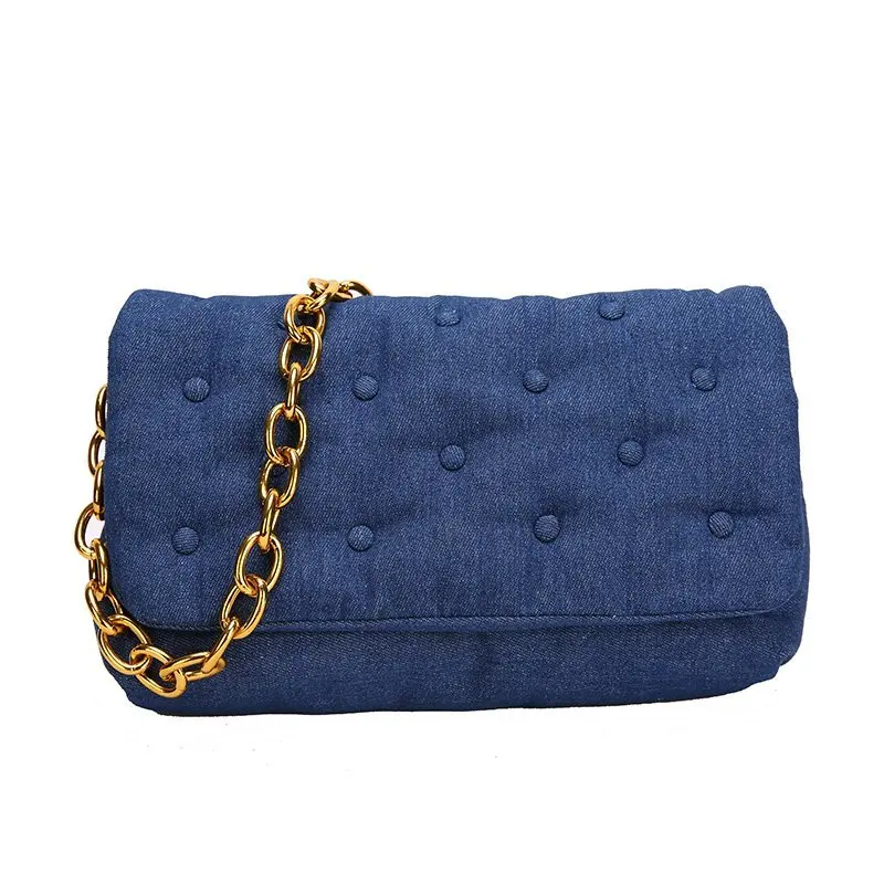 

2020 Denim Armpit Bags for Women Chain Shoulder Bag Branded Trend Handbags and Purses Luxury Women's Fashion Trending Hand Bag