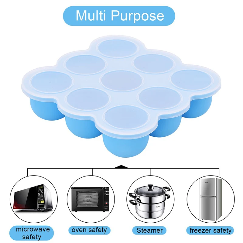 Силиконовые подносы для морозильной камеры 9 больших контейнеров хранения
