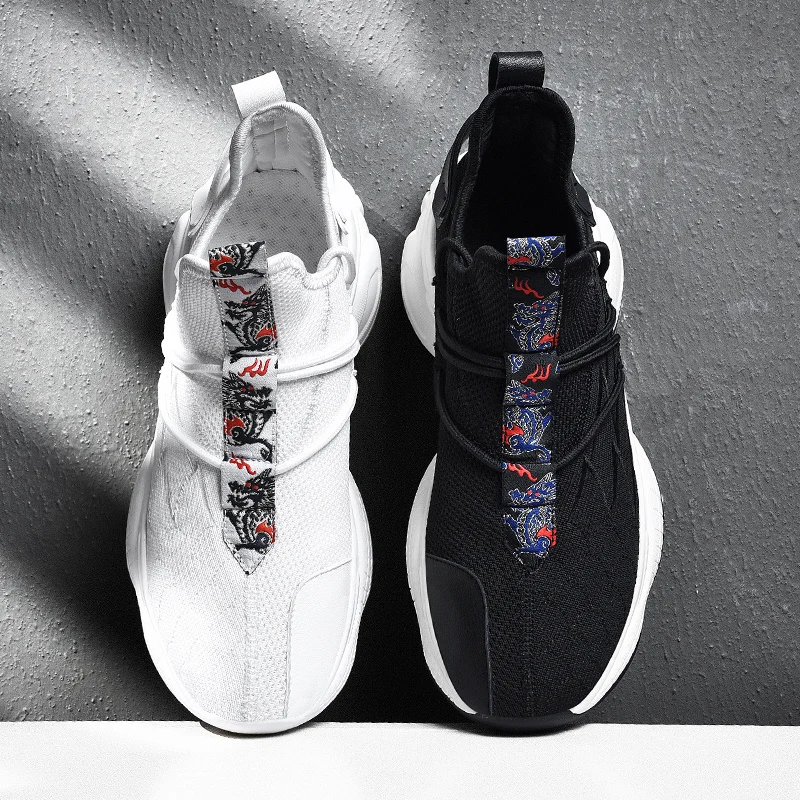 

Мужские кроссовки из дышащего материала; Мужские кроссовки; Кроссовки для тренировок; Удобные zapatos; Высокие белые мужские кроссовки из сетч...