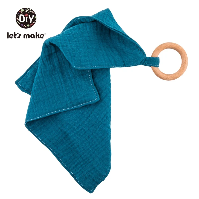 ring bib blue Давайте сделаем деревянный зубопрорезыватель соски зажимы цепь держатель для соски слюни нагрудники животное Дерево грызун 1 шт. Подарочная коробка Детские Прорезыватели - Цвет: ring bib blue