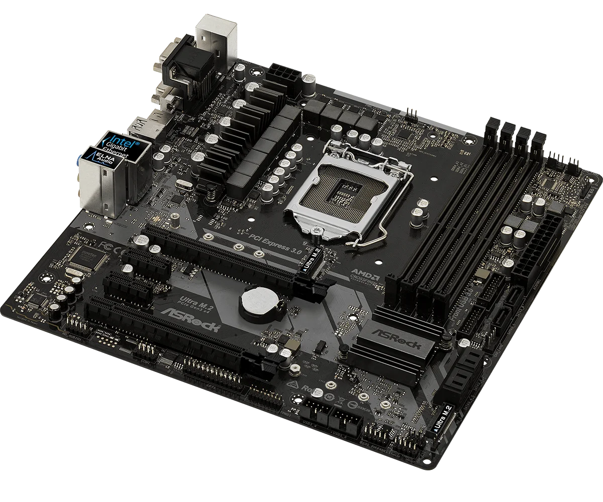 usedasrock z370m pro4 eighth generation motherboard micro atx ddr4 support i7 8100 8600k free global shipping