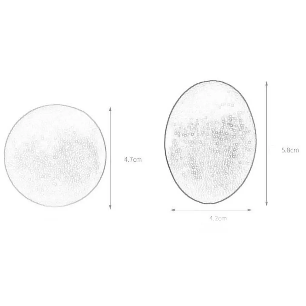 

47MM Silicone Hands Finger Exercise Massage Egg Shaped Gripper For Fitness Decompression Stress Relief Vent Ball