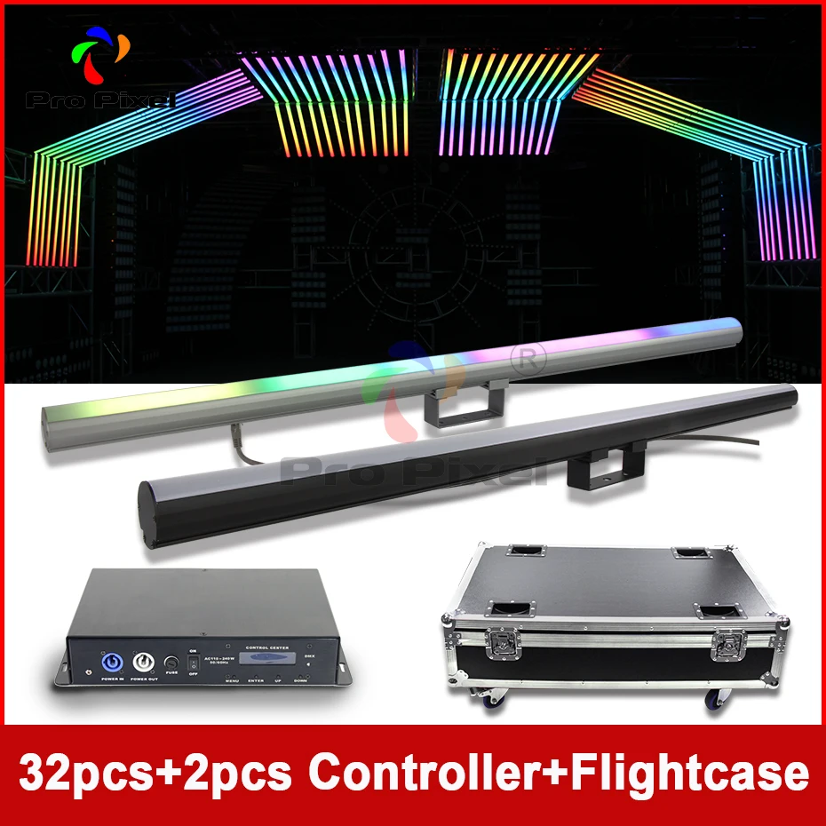 Светодиодная Пиксельная трубка 3 2 шт. светильник с пульт дистанционного