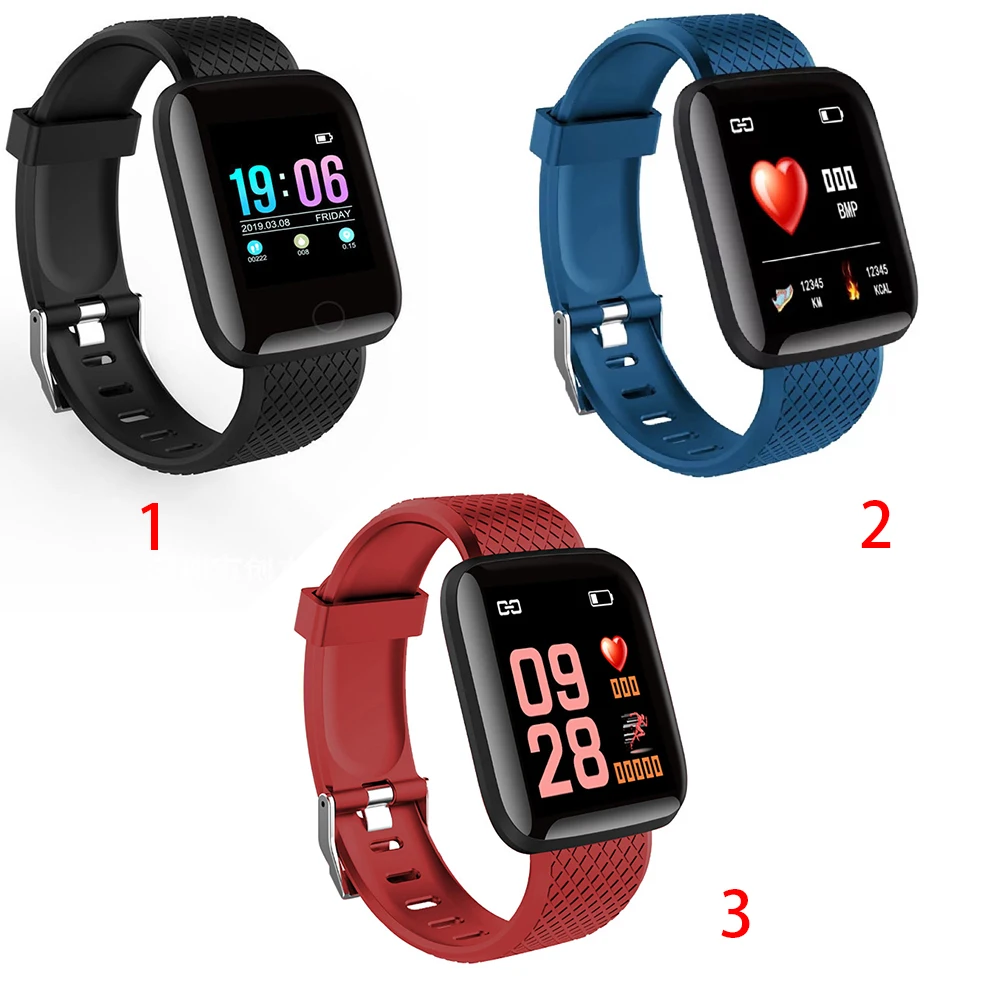 Смарт-часы 116plus цифровые спортивные часы электронный смарт-браслет Шагомер