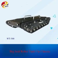 doit wt500 big load robot tank car chassis with suspension large size chase shock aborption 20kg obstacle surmounting project