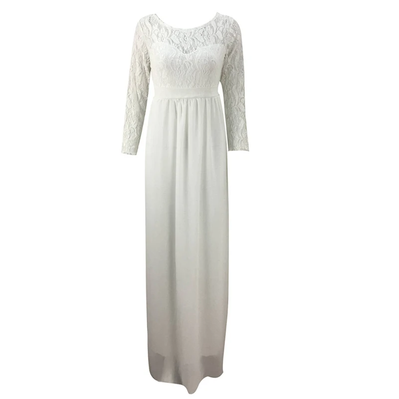 Длинное кружевное платье для беременных женщин пэчворк реквизит фотосъемки