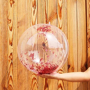24 inch red ball YUYU надувные шары для бассейна бассейн Фламинго поплавок Детские поплавки для бассейна детский бассейн игрушки для купания Блестящий бассейн мяч - Цвет: 24 inch red ball