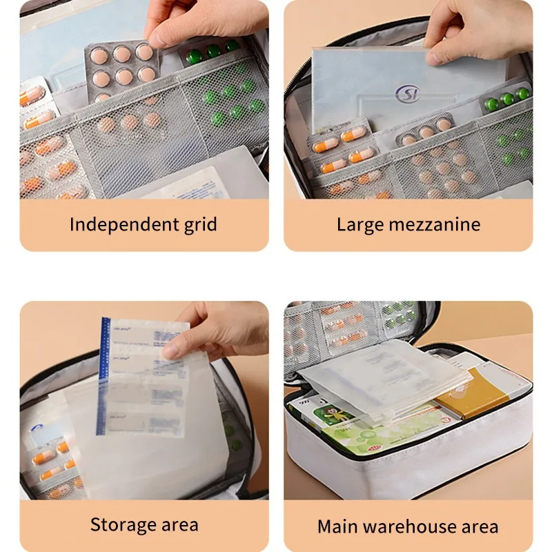 Аптечка портативный для дома и автомобиля медицинский бокс хранения аптечка