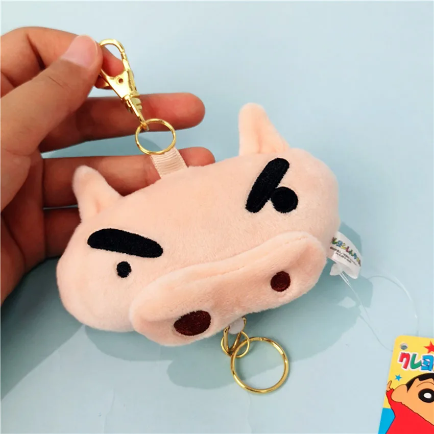 

Cartoon character keyring small white key ring pig keyring lovely romantic sweet style bag keyring car keyring bestie keyring