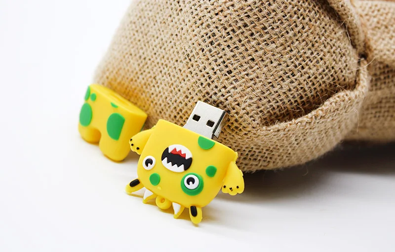 Мультфильм USB флэш-накопитель прекрасный Монстр Робот 64 ГБ 32 ГБ 16 ГБ 8 ГБ карта памяти U диск флэш-диск креативный подарок мини-накопитель