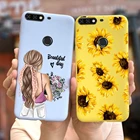 Чехол для Huawei Honor 7C, Huawei Y7 Prime 2018, Мягкие Тонкие разноцветные цветы, чехол-Бампер для Huawei Y7 2018, Honor 7C, 7 C