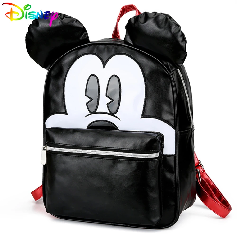 Детский водонепроницаемый рюкзак для мальчиков и девочек, брендовый аниме портфель с рисунком Микки Мауса и пуха для учеников начальной шк...