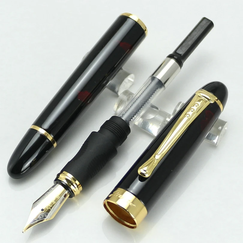 Ручка перьевая JINHAO X Iraurita полностью Металлическая Золотая Роскошная карандаш с