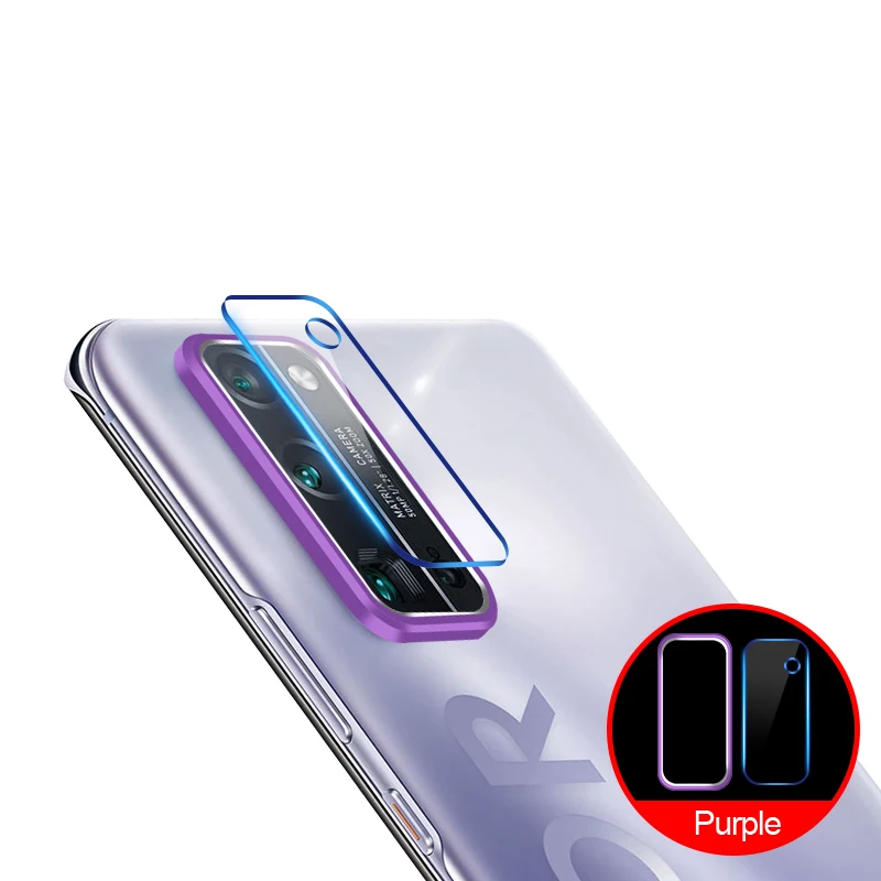 Закаленное стекло + металлическое защитное кольцо для Huawei Honor 30 Защитная пленка