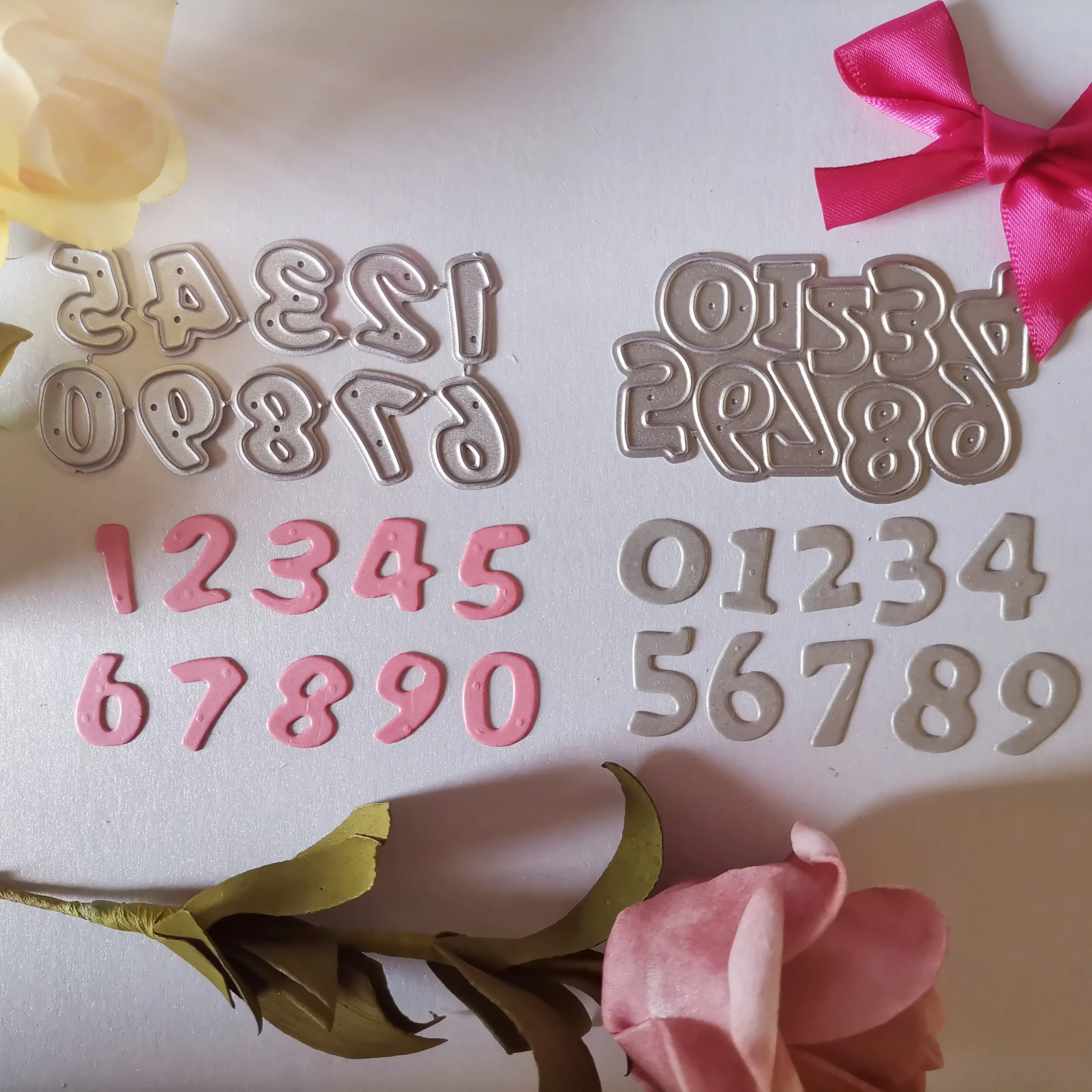 Металлические Вырубные штампы номер 0 9 карточка Сделай Сам Скрапбукинг тиснение