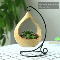 1pcs flower hanging basket triangle vase creative supplies for indoor decoration geometric garden home office hanging planters