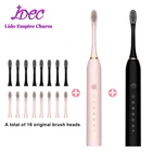 Зубная щетка звуковая электрическая, автоматическая Водонепроницаемая с зарядкой от USB, IPX7, насадка для зубной щетки для взрослых